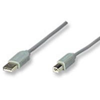 CABLE USB,MANHATTAN,341028, A-B 4.5M, GRIS