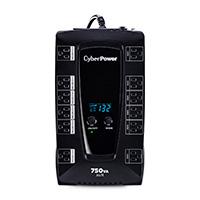 NO BREAK CYBERPOWER AVRG750LCD 760VA / 450 WATTS, INTERACTIVO, TORRE, PANTALLA LCD, 12 NEMA 5-15R, 6 RESPALDO Y 6 SUPRESIN, 3 AÑOS INCLUYENDO BATERA.