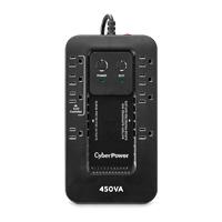 NO BREAK CYBERPOWER EC450G 450VA / 260W, STANDBY, GABINETE COMPACTO, 8 NEMA 5-15R 1 SUPRESIN SOLAMENTE, 3 SUPRESIN CON MODO ECO, 4 SUPRESIN CON BATERA DE RESPALDO, GARANTA 3 AÑOS.