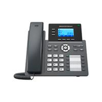 TELFONO IP GRANDSTREAM GRP2604P, 6 CUENTAS SIP 3 LINEAS P. LCD 8 TECLAS PROGRAMABLE 2 PUERTOS 10/100/1000 SOPORTA EHS POE NO INCLUYE ELIMINADOR