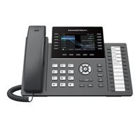 TELEFONO IP GRANDSTREAM GRP2636 / 12 LINEAS, 6 CUENTAS SIP, WIFI DOBLE BANDA, PUERTOS GIGABIT, GDMS, POE, COLOR NEGRO