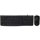 KIT ACTECK CREATOR PRIME MK455 / TECLADO Y MOUSE / ALAMBRICO / 105 TECLAS / MULTIMEDIA / 1600 DPI AJUSTABLE / OPTICO / 3 BOTONES + SCROLL / WIN - MAC OS - ANDROID / NEGRO / AC-939928