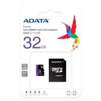 MEMORIA ADATA MICRO SDHC 32GB UHS-I CLASE 10 C/ADAPTADOR (AUSDH32GUICL10-RA1)