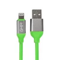 CABLE USB TIPO A - TIPO LIGHTNING GHIA 1M COLOR VERDE