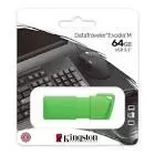 MEMORIA FLASH USB KINGSTON DATA TRAVELER EXODIA 64GB GEN 1 3.2 TIPO A VERDE NEON (KC-U2L64-7LG)