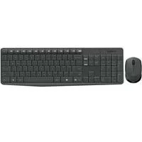 TECLADO Y MOUSE LOGITECH MK235 INALAMBRICO RECEPTOR USB (ESPAÑOL) GRIS