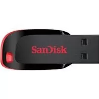 MEMORIA SANDISK 16GB USB 2.0 CRUZER BLADE Z50 NEGRO C/ROJO SDCZ50-016G-B35